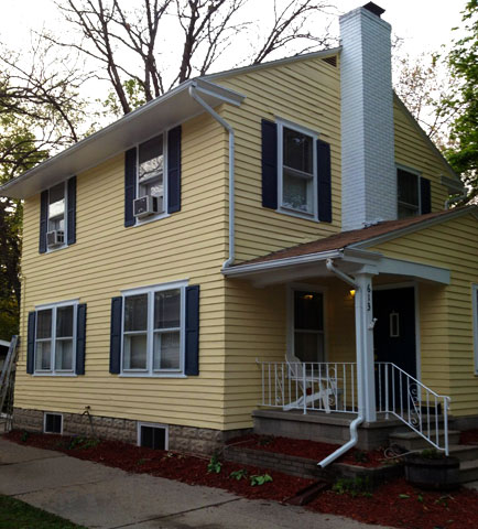 1920 era East Lansing home exterior painted by Full Color Painting LLC