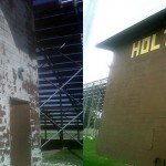 Commercial brickwork painting before and after images
