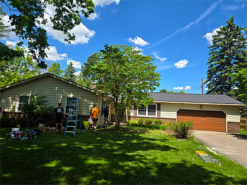 New 'school' house featured home after Full Color Painting completed their refresh of this residence.